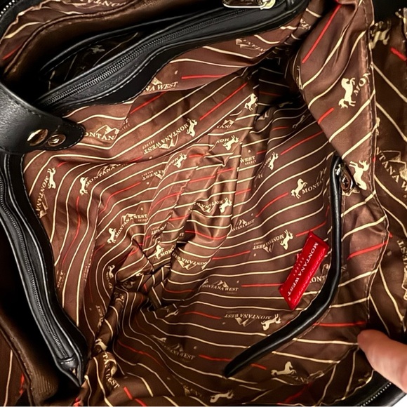 Montana West Khaki Aztec Concho Tote Bag with Matching Wallet NWT - Picture 4 of 13